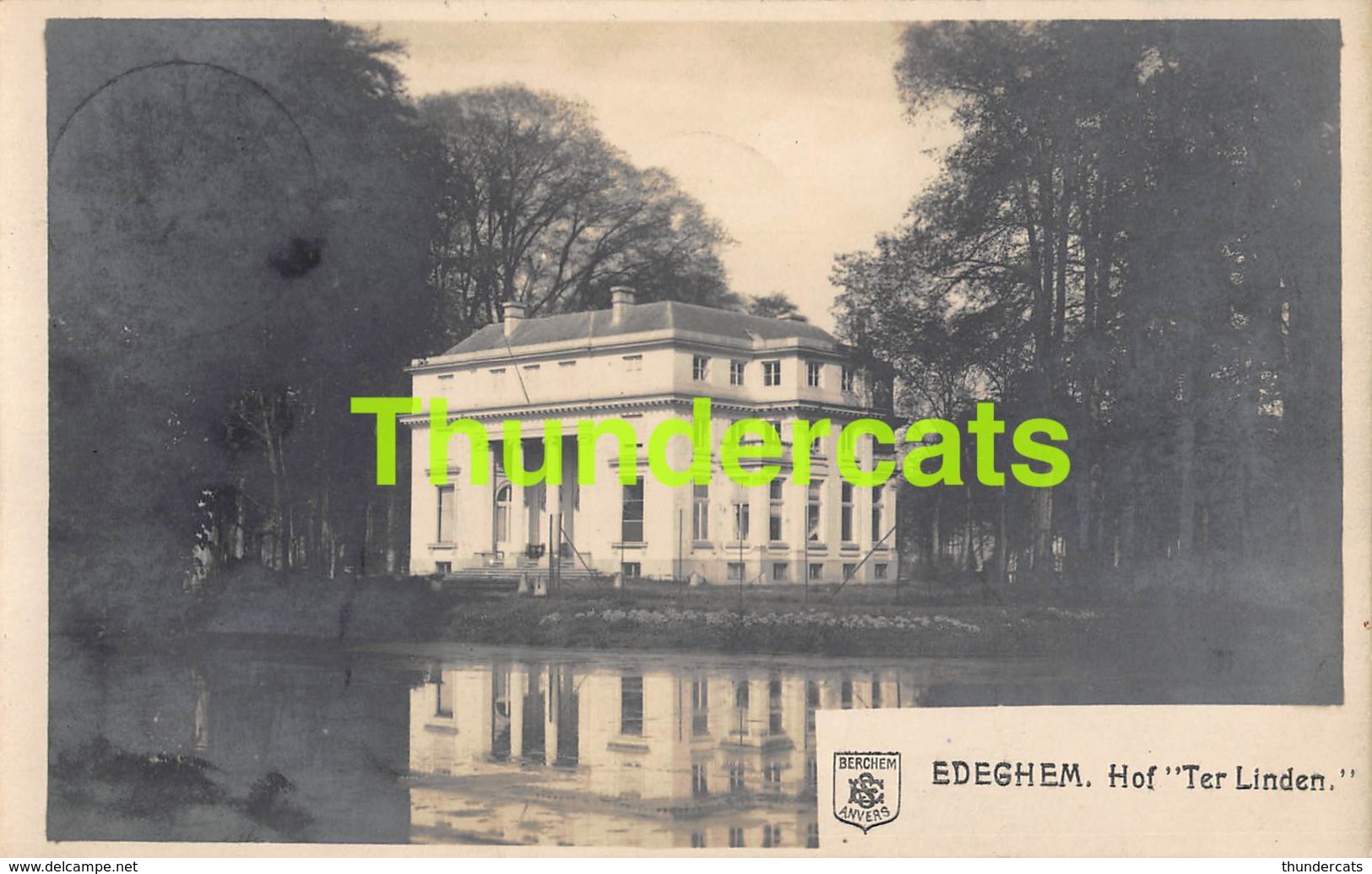 CPA EDEGEM EDEGHEM HOF TER LINDEN KASTEEL FOTOKAART CARTE DE PHOTO - Edegem