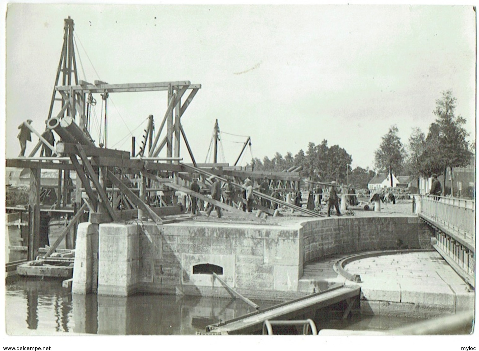 Foto/Grande Photo.  Bruges. Siphon De L'Ecluse Maritime. 21-7-1922. - Lieux