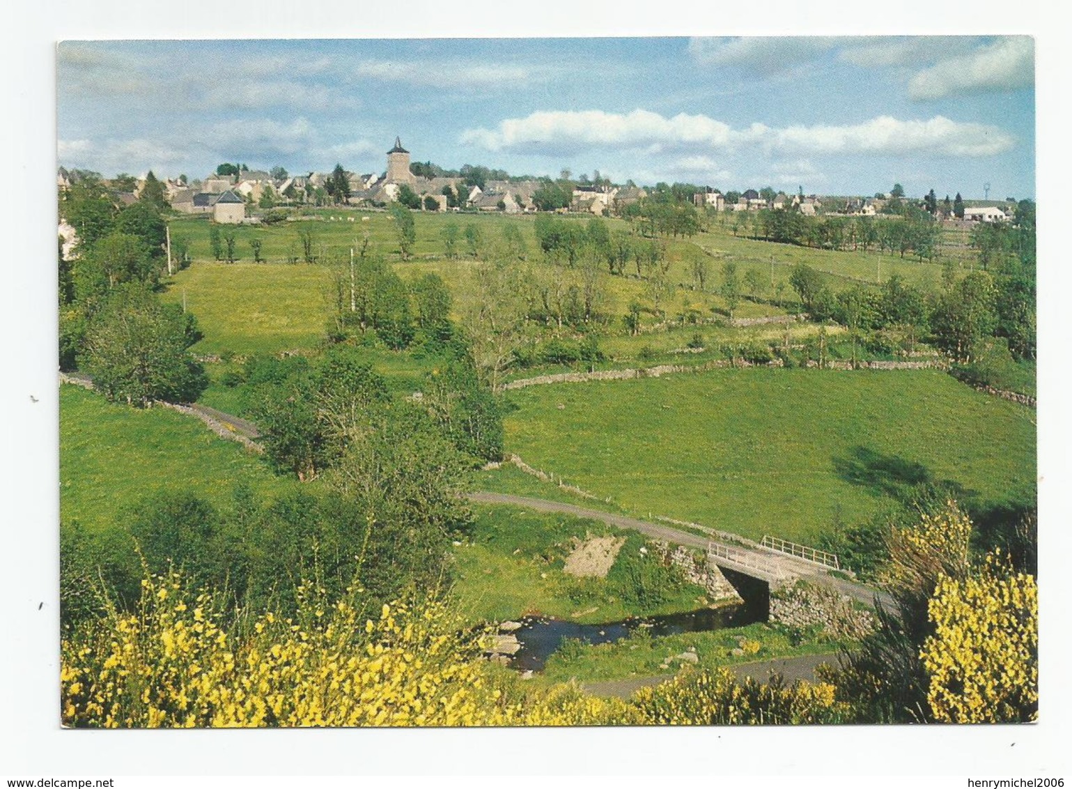 12 Aveyron Lacalm Vue Depuis La Route De Sainte Geneviève Ed Charbonnier - Other & Unclassified
