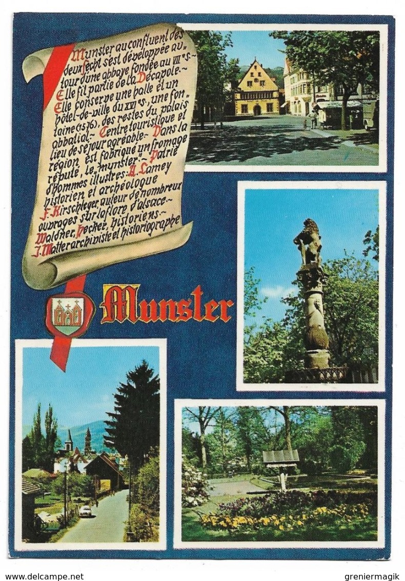 68 Munster - Multi-vues (L'Hôtel De Ville, Vieille Fontaine, Le Parc, Un Coin Pittoresque) - Munster