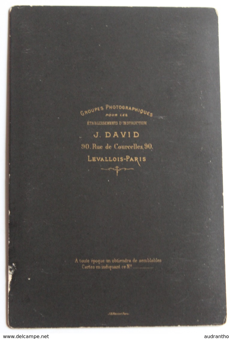 Ancienne Photographie Cycliste Sur Vélo Ancien Photographe Jules David 90 Rue De Courcelles Levallois Paris - Cyclisme