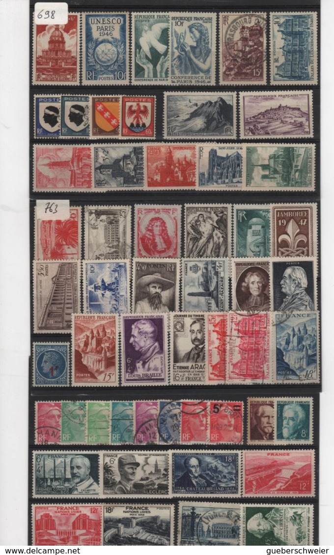 Carton de 2,5 kg de Timbres, lettres, entiers postaux, aérogrammes, beau lot de timbres de France et thèmes neufs**/* o