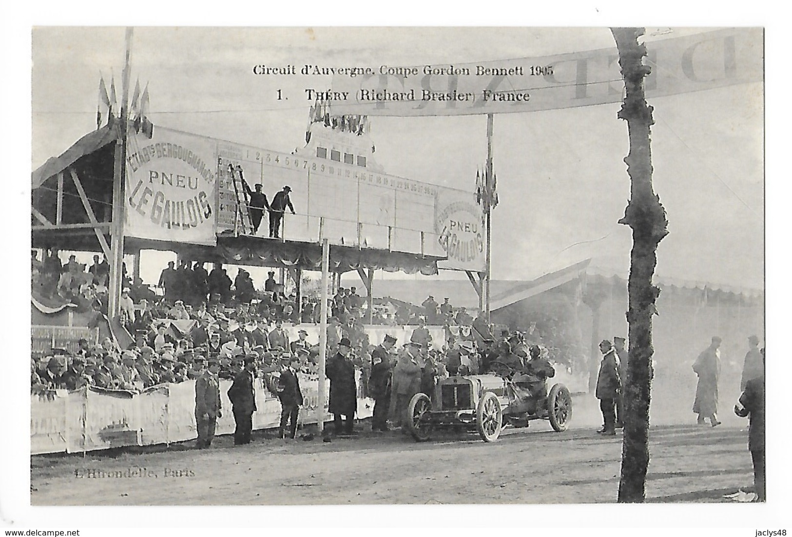 La Coupe GORDON-BENETT  1905  - Le Vainqueur THERY  .(Richard BRASIER )  -  L 1 - Rallye