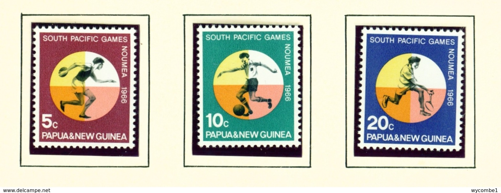 PAPUA NEW GUINEA  -  1966 South Pacific Games Set Unmounted/Never Hinged Mint - Papua-Neuguinea