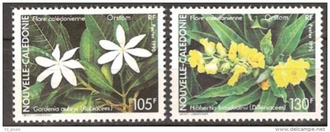 Nle-Caledonie YT 599 & 600 " Flore " 1990 Neuf** - Nuevos