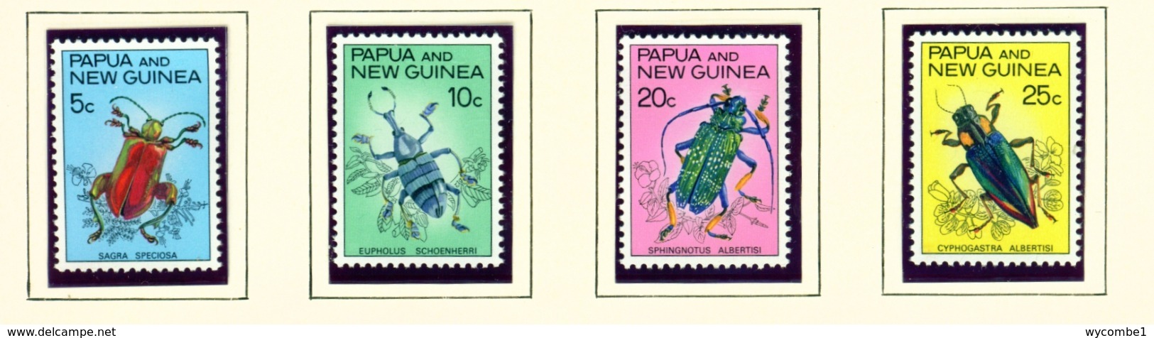 PAPUA NEW GUINEA  -  1967 Beetles Set Unmounted/Never Hinged Mint - Papua New Guinea