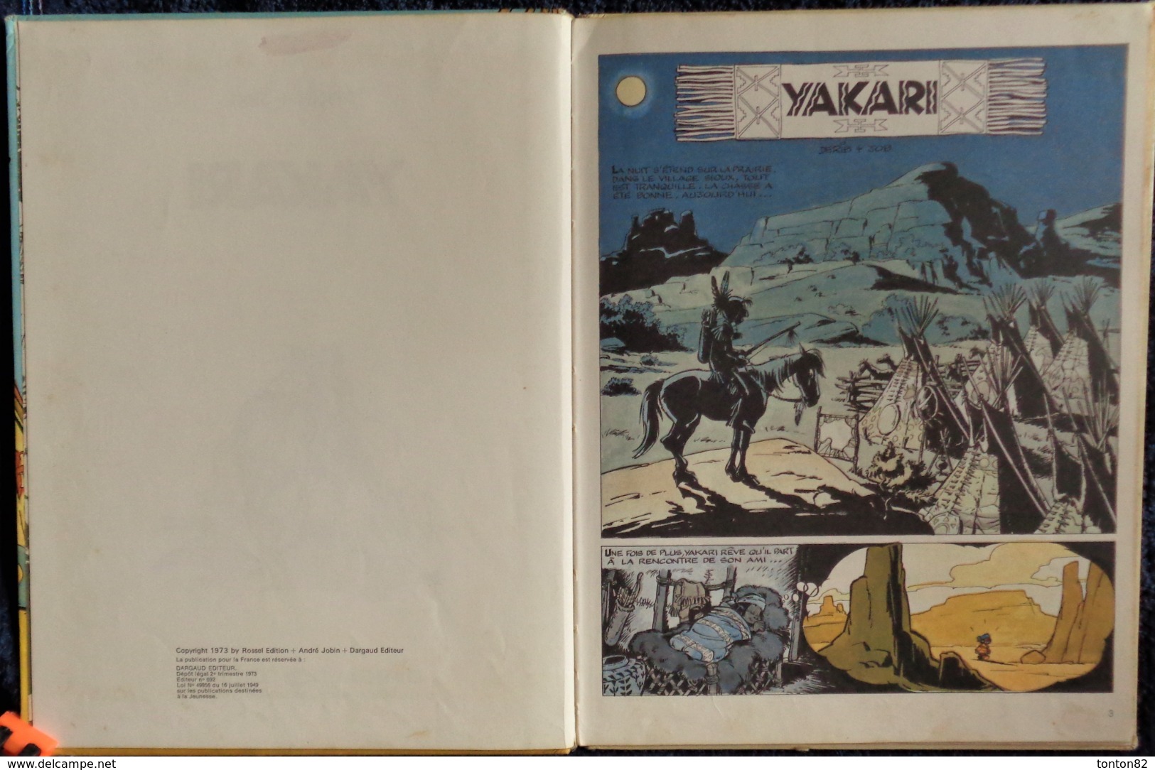 Derib + Job - YAKARI - N° 1 - Dargaud - ( E.O.  1973 ) . - Yakari