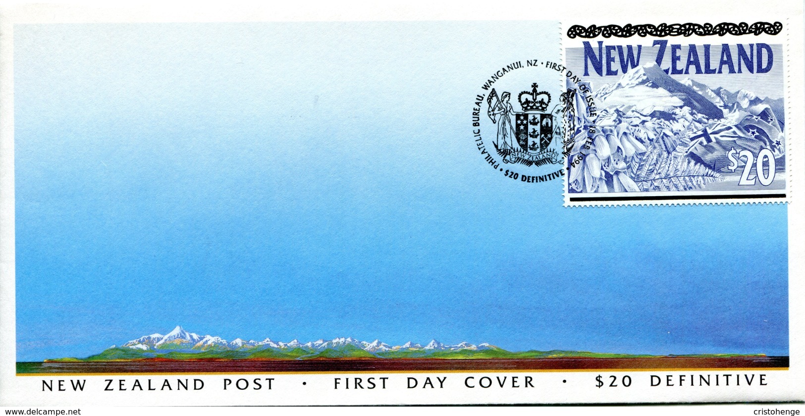 New Zealand 1994 $20 Definitive FDC Cover - FDC