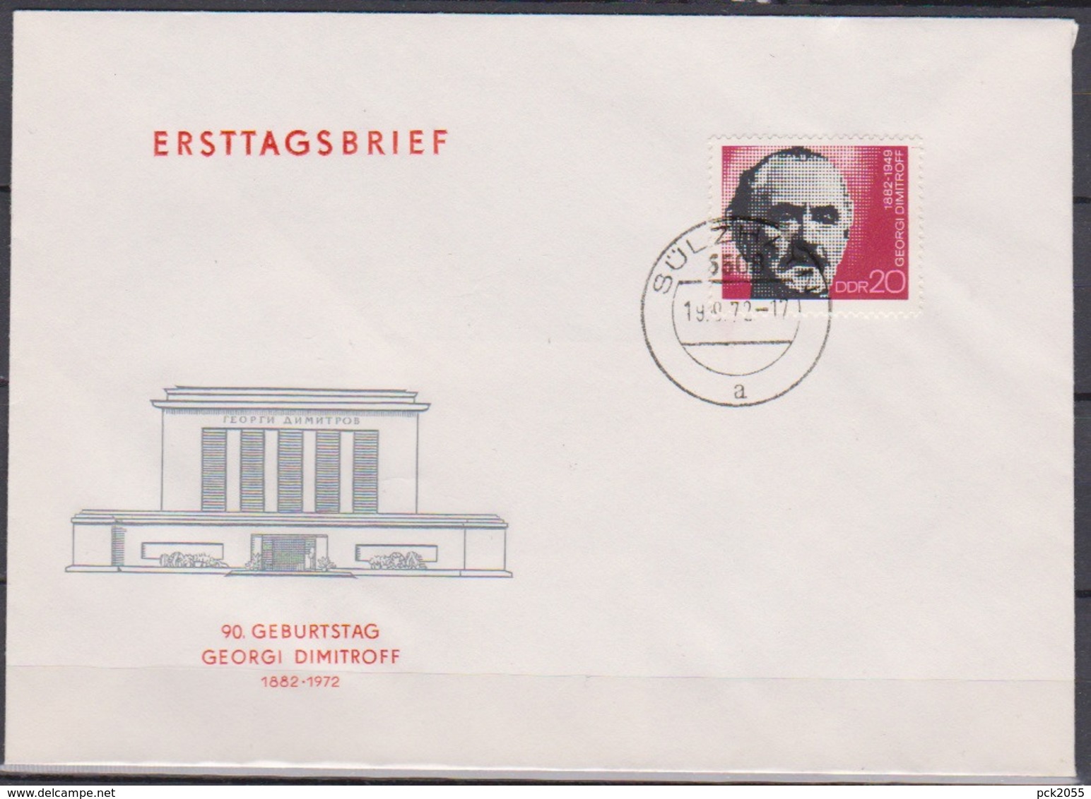 DDR FDC1972 Nr.1784  90.Geb. Georgi Dimitrow ( D 6609) Günstige Verandkosten - 1971-1980