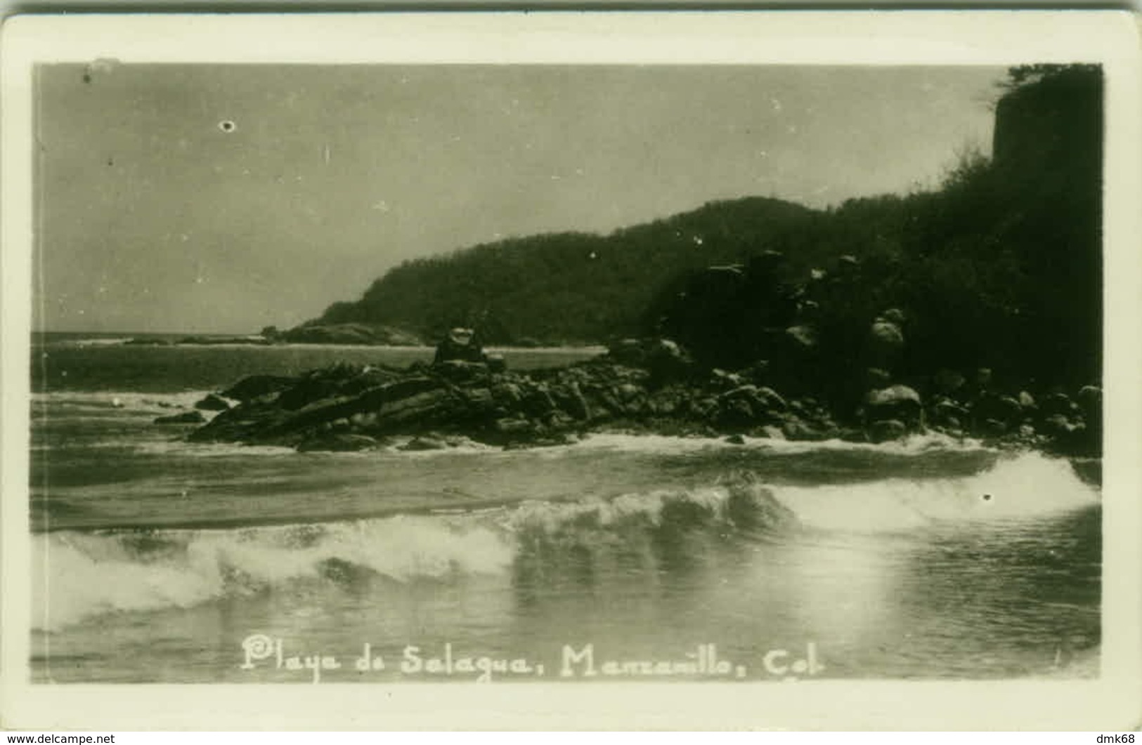 MEXICO - PLAYA DE SALAGUA - MANZANILLO - RPPC POSTCARD - EDIT KODAK MEXICANA LTD . 1940s (BG4638) - México