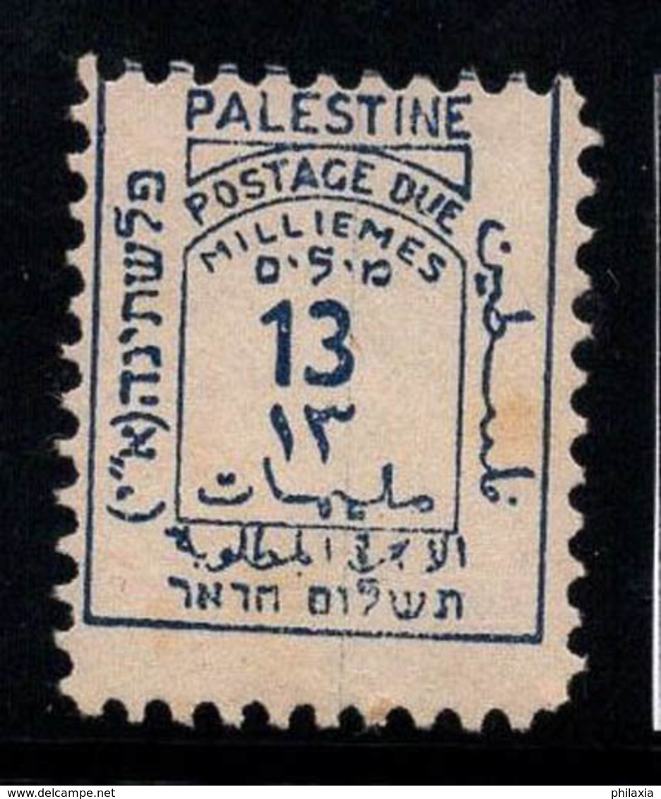 Palestine 1923 Mi. 5 MH 40% Postage Due 13 M - Palestine