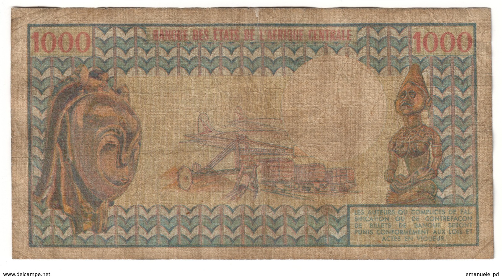 Congo 1000 Francs 1974 - Republiek Congo (Congo-Brazzaville)