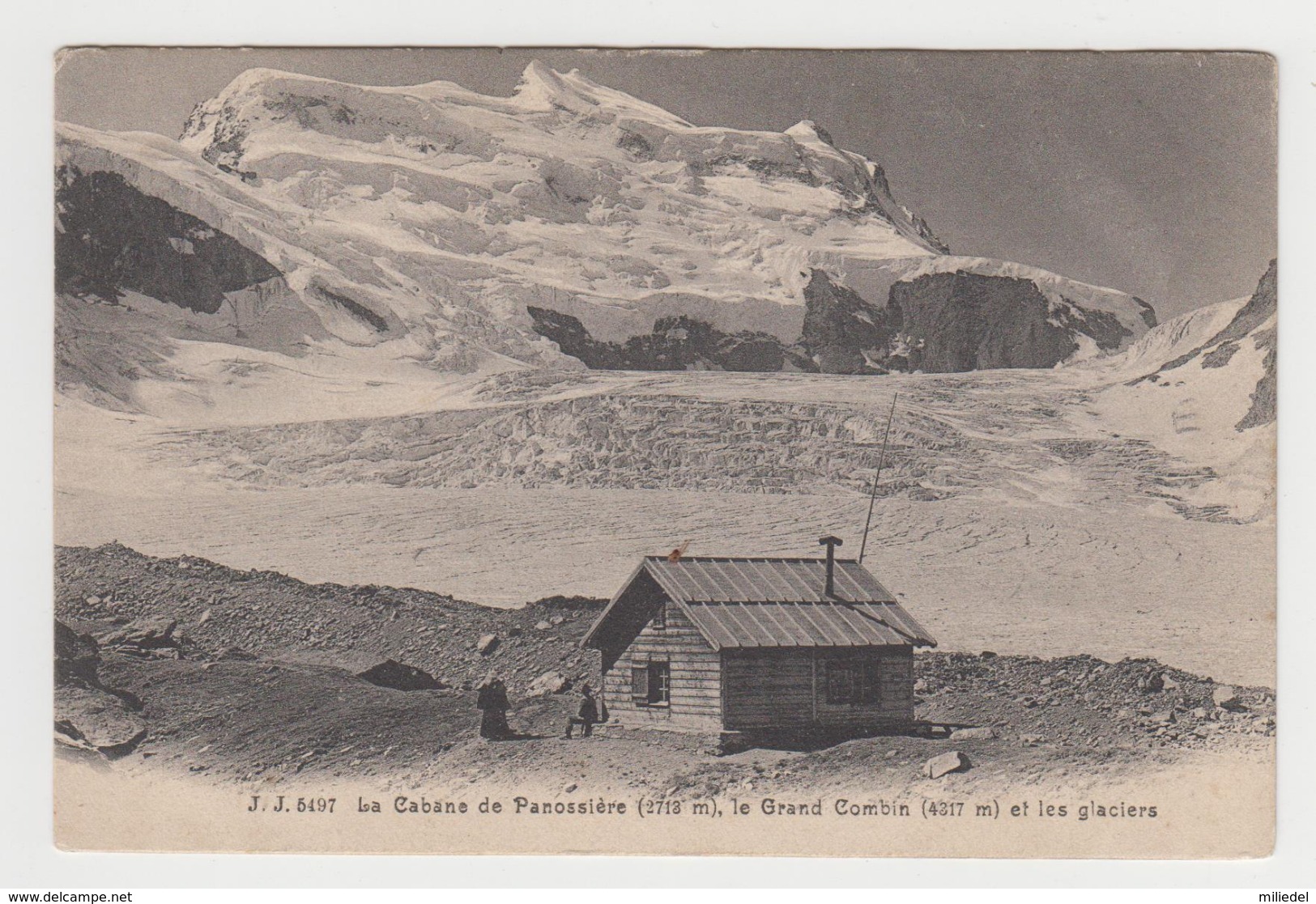 AB153 - SUISSE - La Cabane De Panossière - Le Grand Combin Et Les Glaciers - Sonstige & Ohne Zuordnung