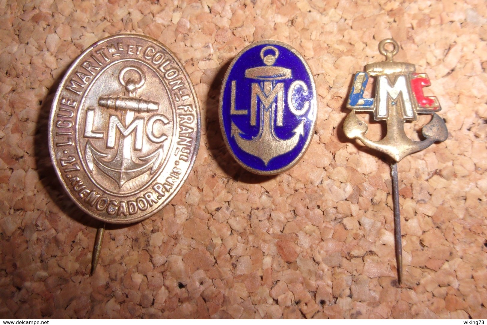 Lot D' Insignes De La Ligue Maritime Et Coloniale - LMC - épinglette - Boutonnière - Andere & Zonder Classificatie