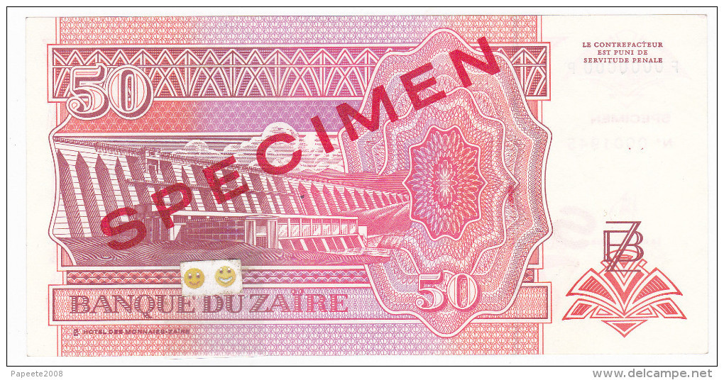 Zaire - Specimen - 50 F / 15.2.1994 - UNC - Zaire