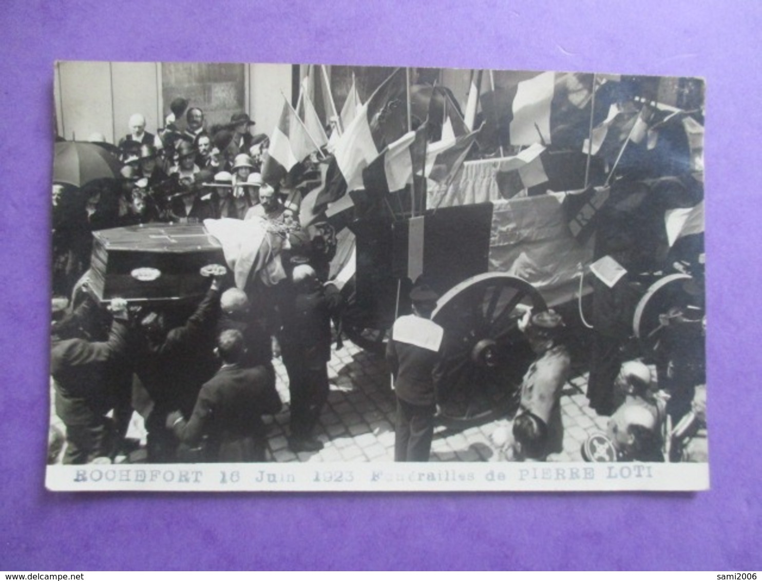 CPA PHOTO ? 17 ROCHEFORT 16 JUIN 1923 FUNERAILLES DE PIERRE LOTI - Funérailles