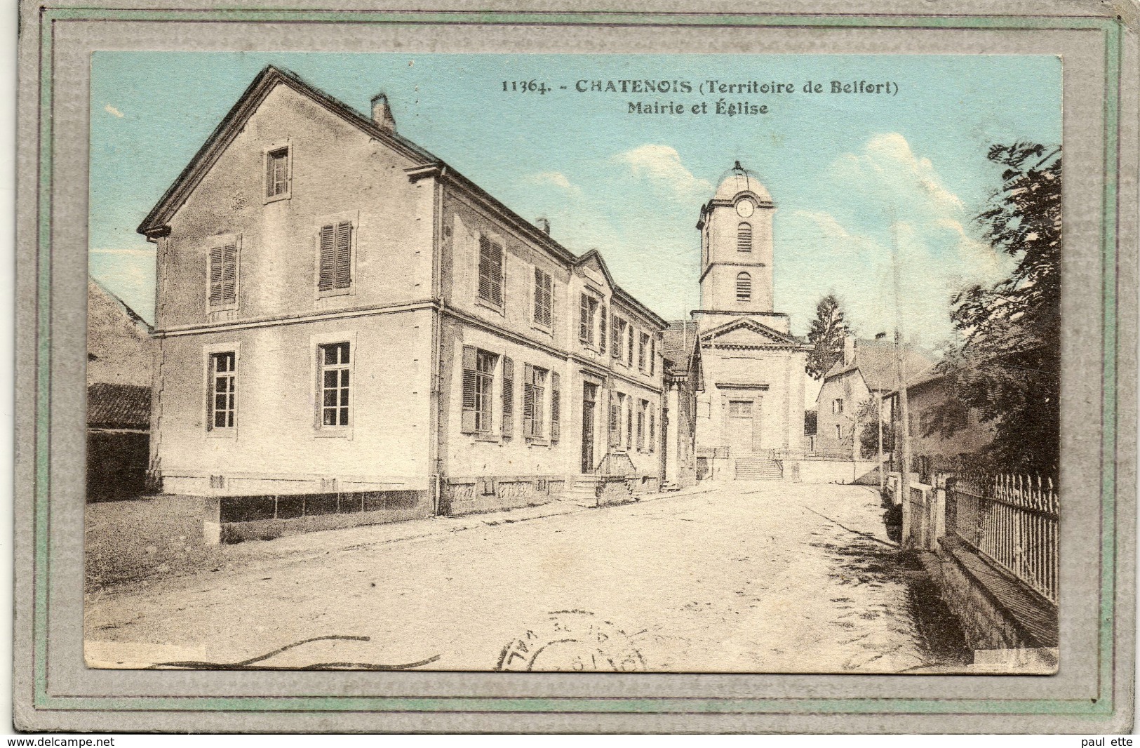 CPA - CHATENOIS (90) - Aspect Du Quartier De La Mairie Et De L'Eglise En 1931 - Châtenois-les-Forges