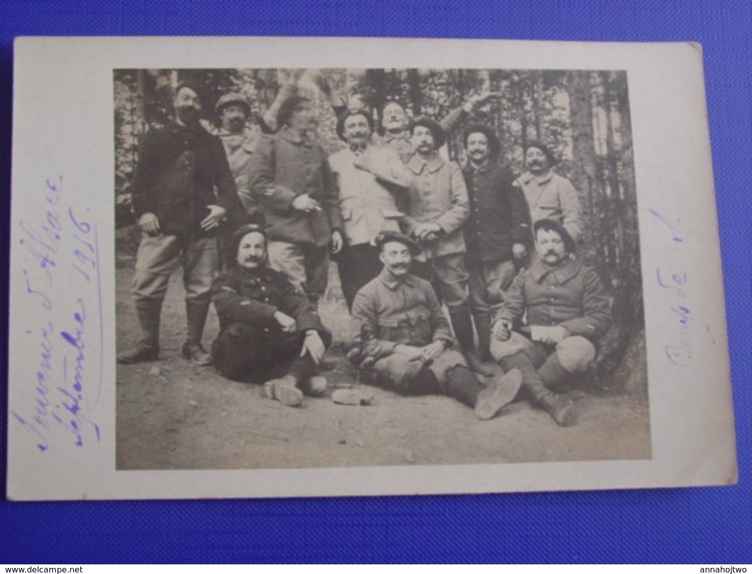 Photo Poilus ,Chasseurs Alpins En Alsace Sept 1916 "Camp De S. " ? - 1914-18