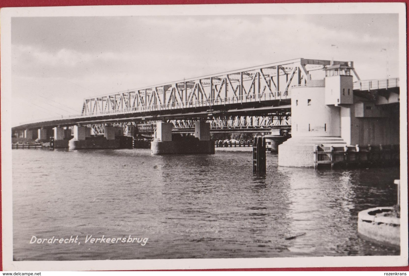 Dordrecht Verkeersbrug Oude Maas Hollandsch Diep Zuid-Holland Nederland Fotokaart - Dordrecht