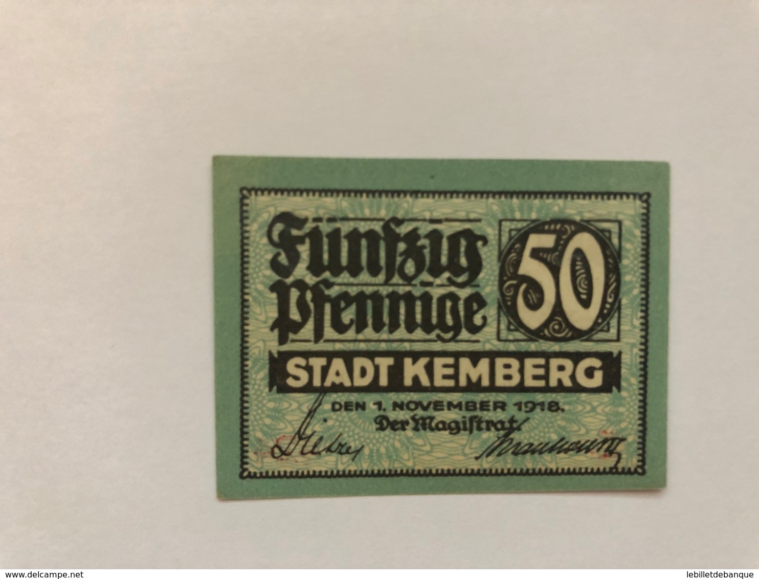 Allemagne Notgeld Kemberg 50  Pfennig - Collections