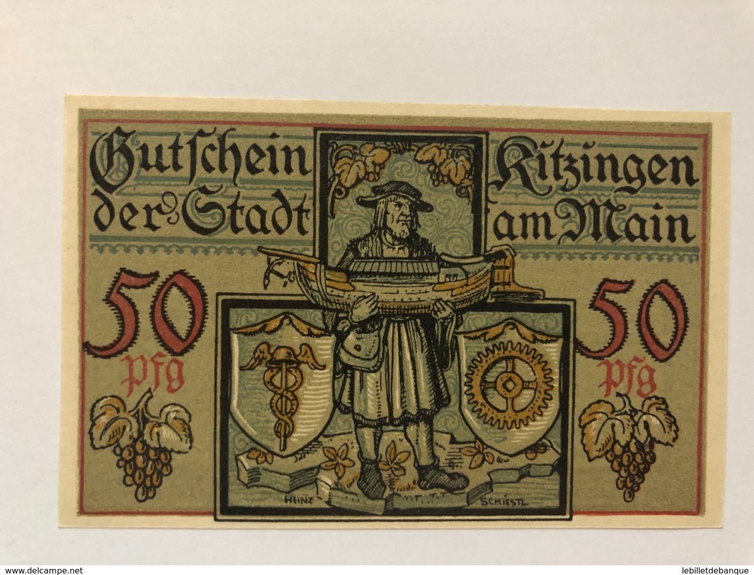 Allemagne Notgeld Kitzingen 50  Pfennig - Collections