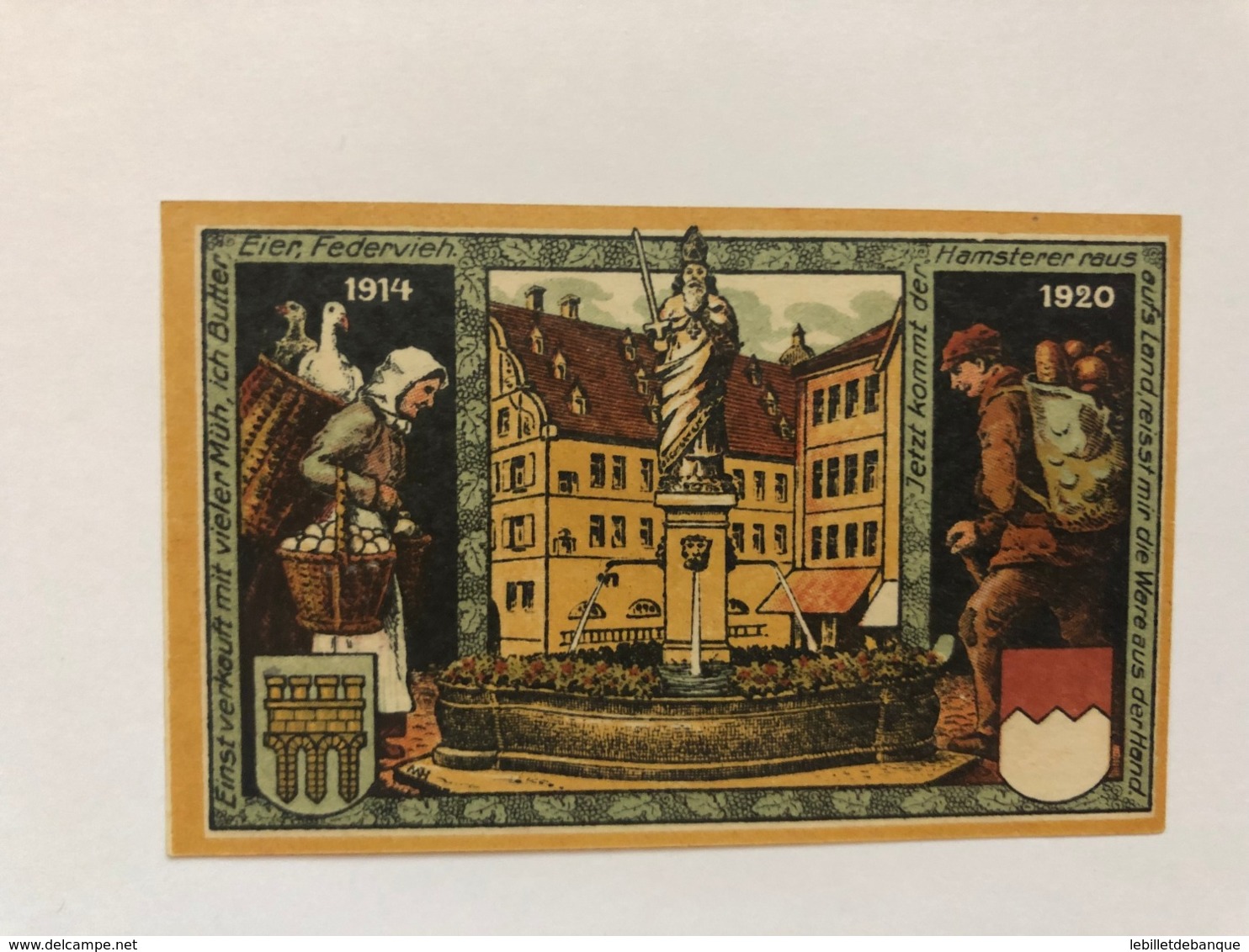 Allemagne Notgeld Kitzingen 50  Pfennig - Collections