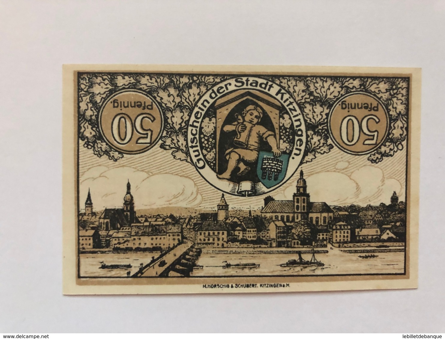 Allemagne Notgeld Kitzingen 50  Pfennig - Collections