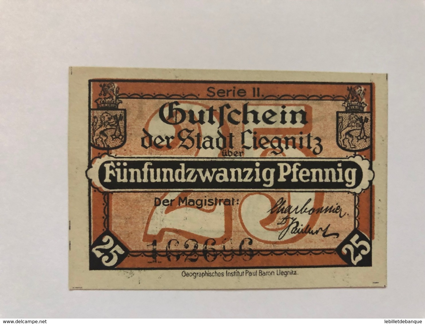 Allemagne Notgeld Liegnitz 10  Pfennig - Collections