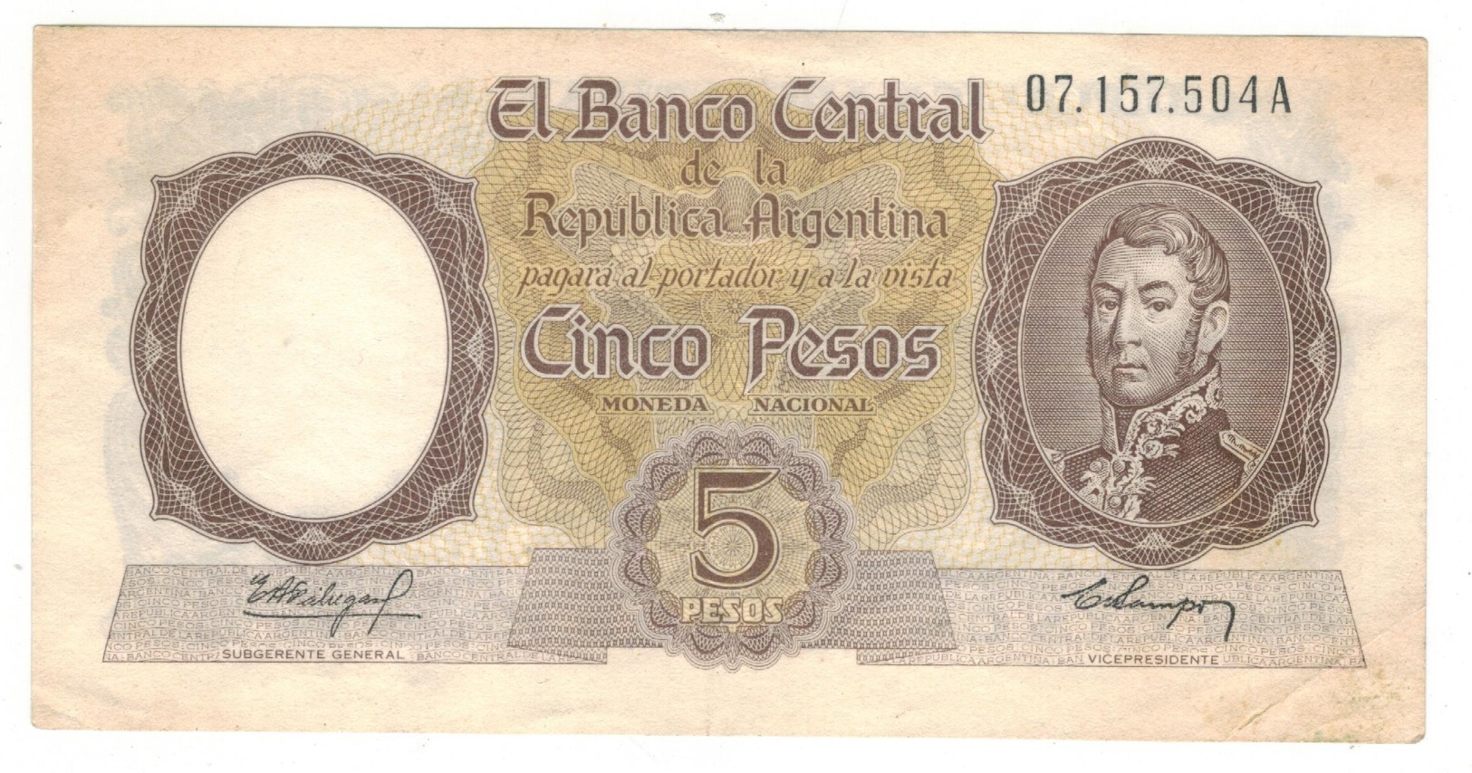 Argentina 5 Pesos , XF. - Argentina