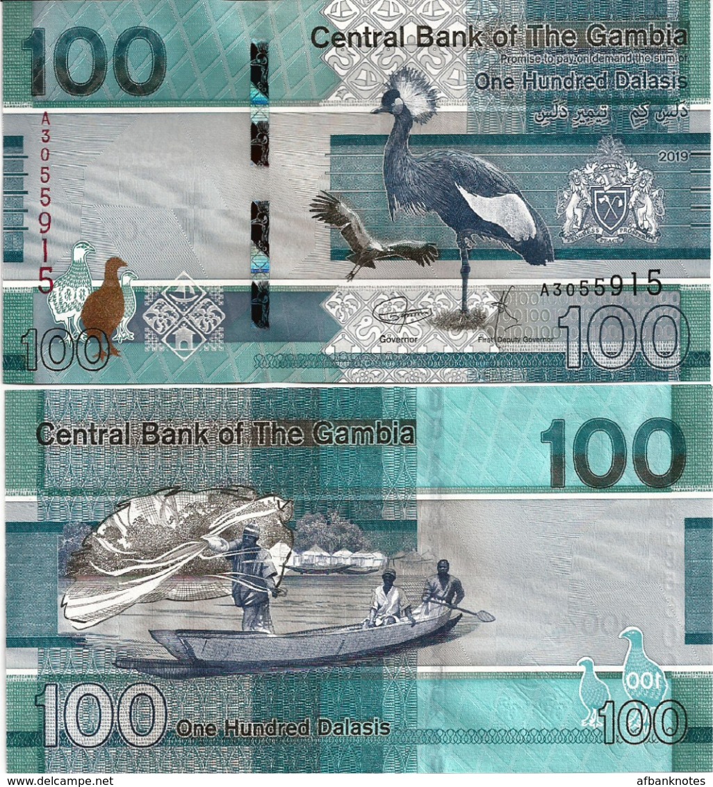 GAMBIA       100 Dalasis       P-New       2019       UNC - Gambia