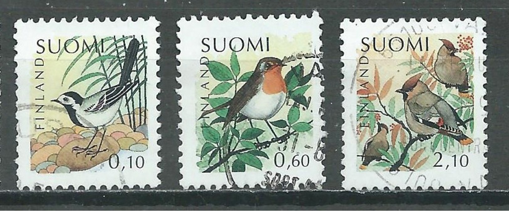 Finlande YT N°1135/1137 Oiseaux Familiers Oblitéré ° - Oblitérés