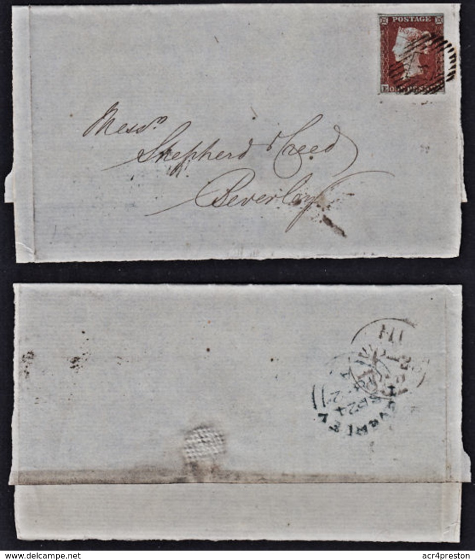 Cd0026 GREAT BRITAIN 1852 Cover To Beverley - Covers & Documents