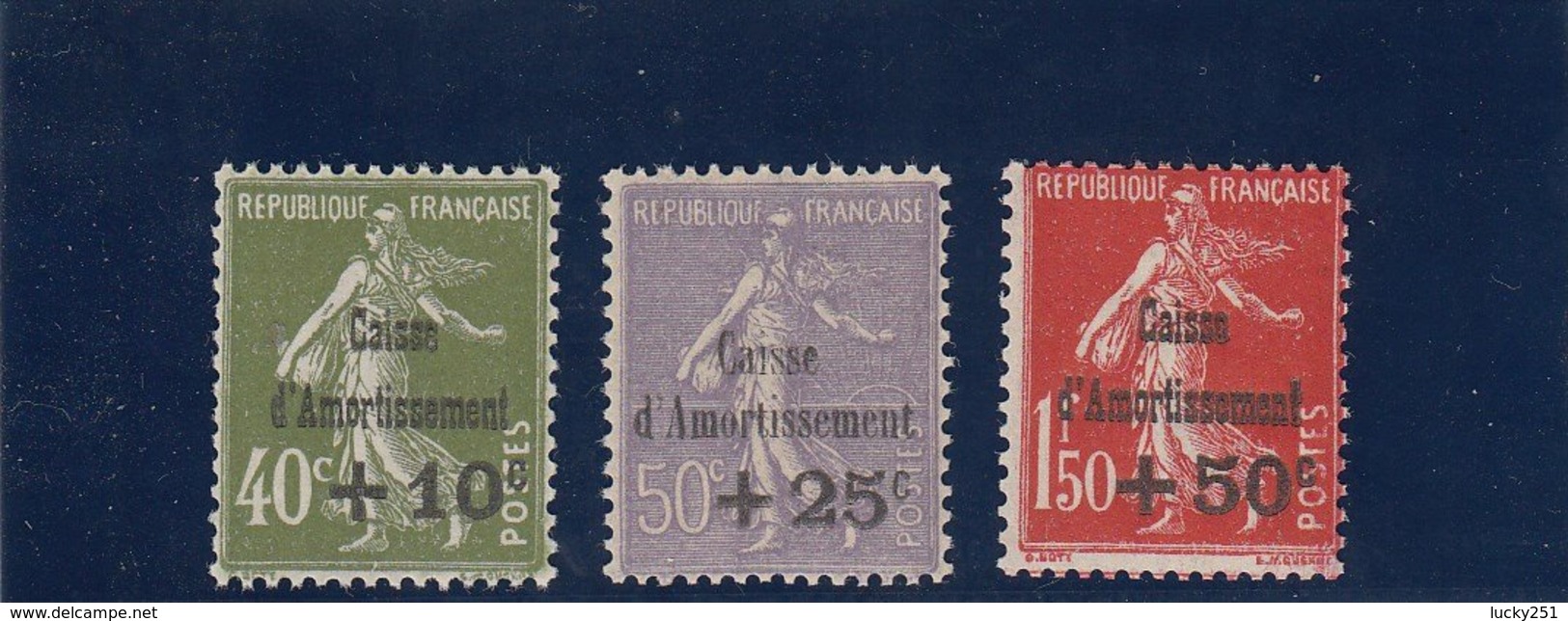 France - 1931 - N°YT 275/77** Caisse D'Amortissement - Cote 675€ - 1927-31 Cassa Di Ammortamento