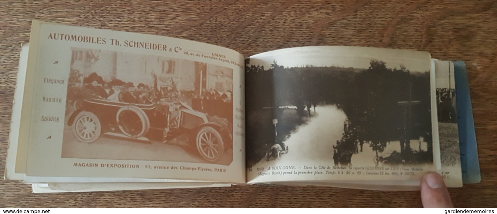 Superbe Carnet du Circuit Automobile de Dieppe - Voiture de Course - Nombreuses Pubs, Cycles & Motos Neuilly sur seine..