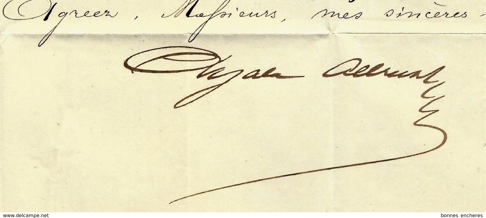 1870 LETTRE COMMERCE NEGOCE EXPEDITION Par Champagne Ayala  Albrecht à Ay Champagne Pour Cossé Duval Nantes VOIR SCANS - 1801-1848: Vorläufer XIX