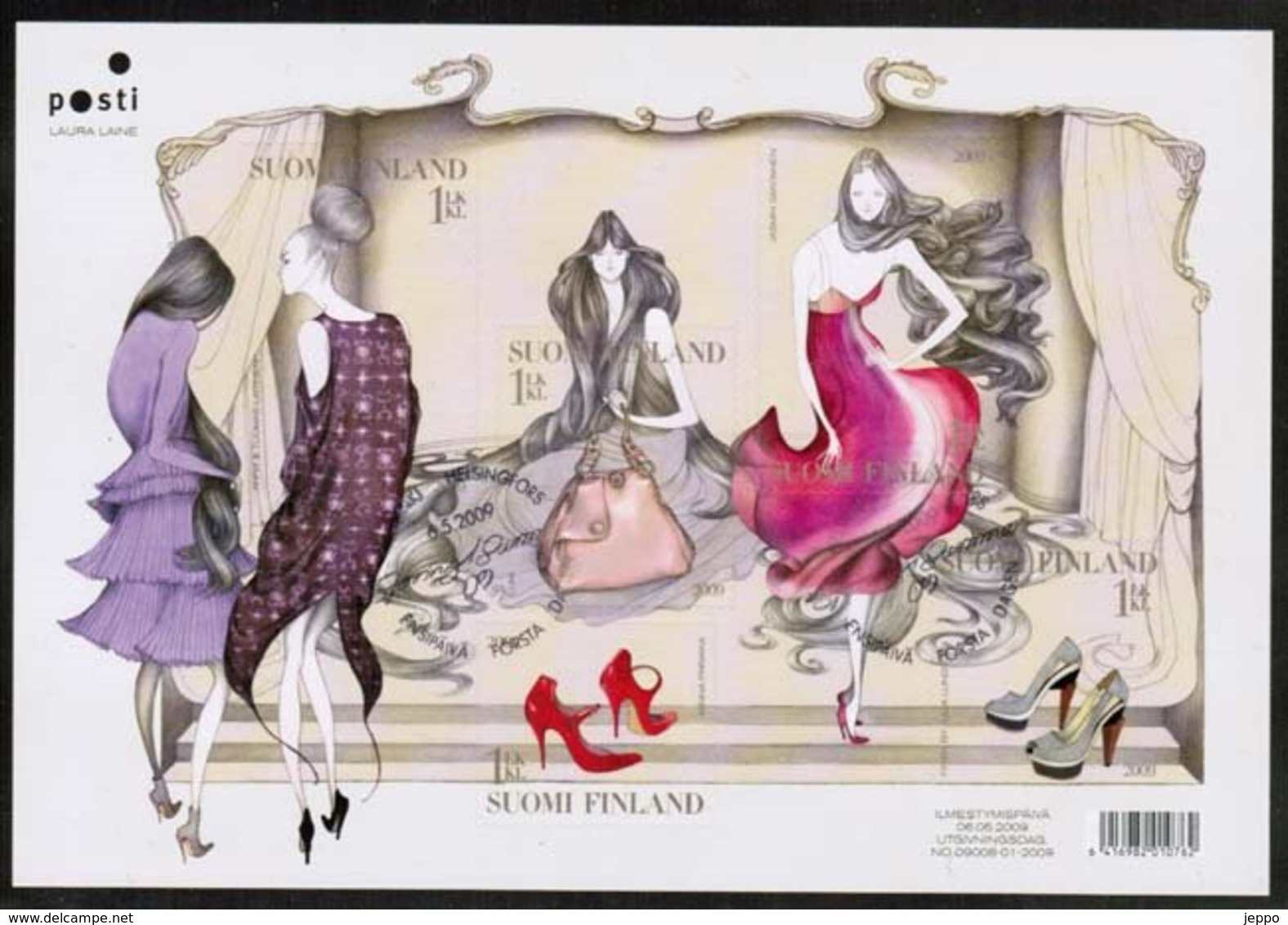 2009 Finland Fashion Min. Sheet Fd Stamped . - Blocks & Sheetlets