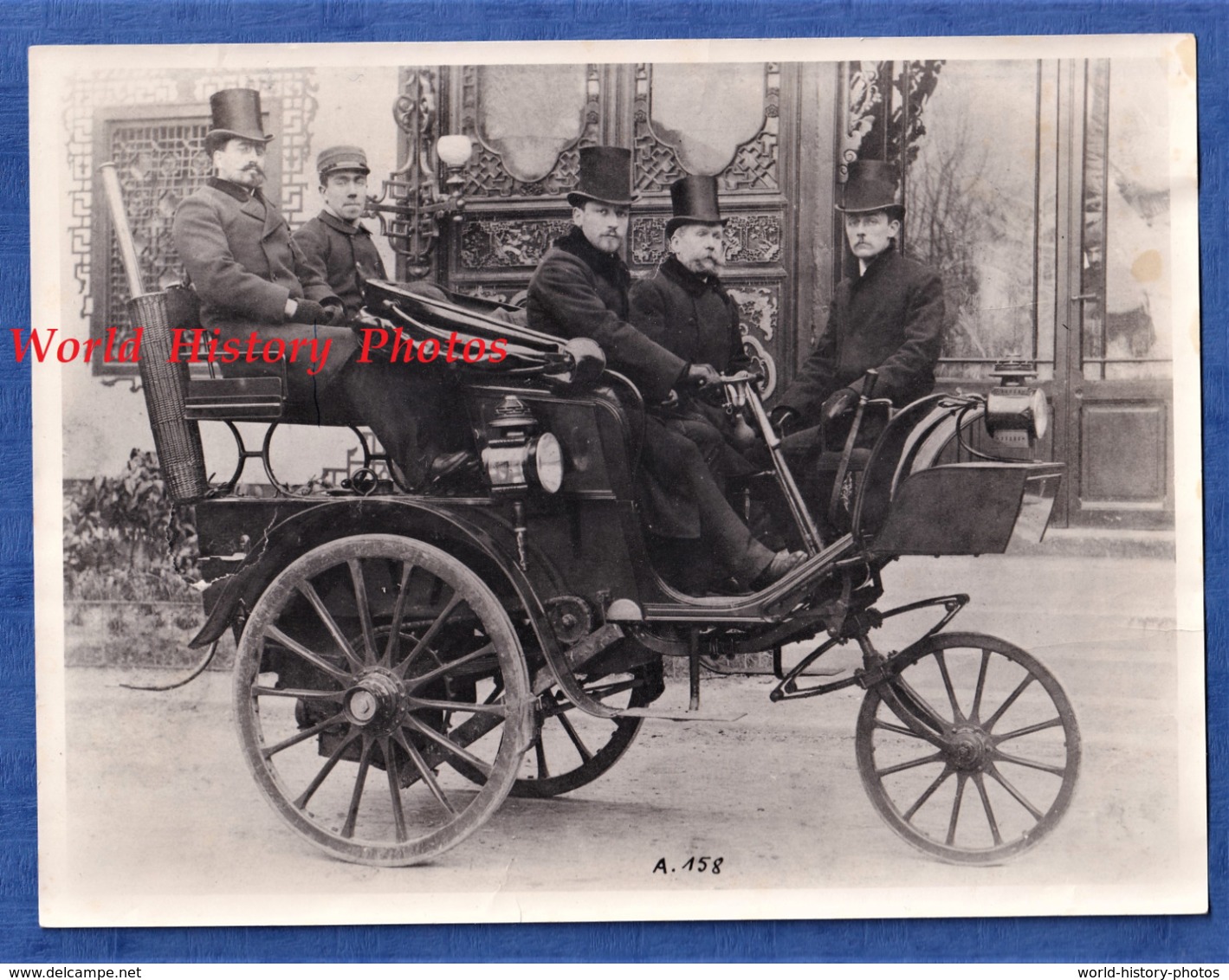 Photo Des Années 1970 , Reproduction D'un Tirage 19e Par La Maison PEUGEOT à SOCHAUX - Automobile à 3 Roues - Automobiles