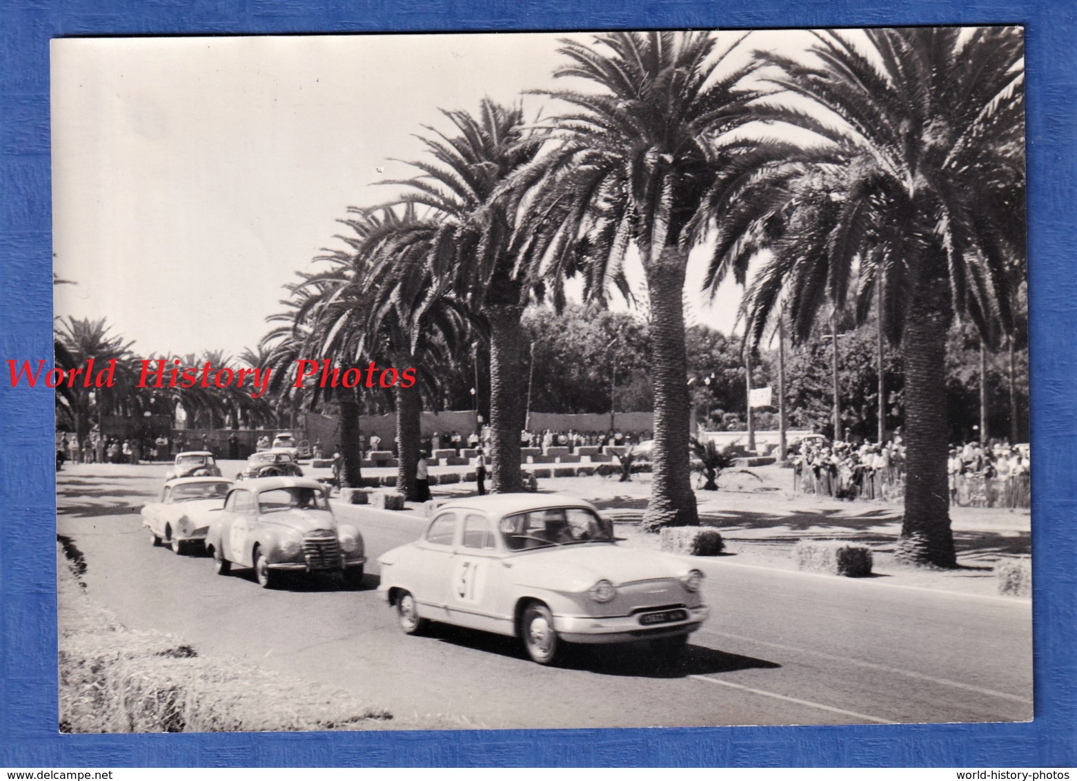 Photo Ancienne - Circuit De MAZAGAN ( Maroc ) - Course Auto - 7 Juin 1957 - Automobile PANHARD & DKW Auto Union - Automobiles