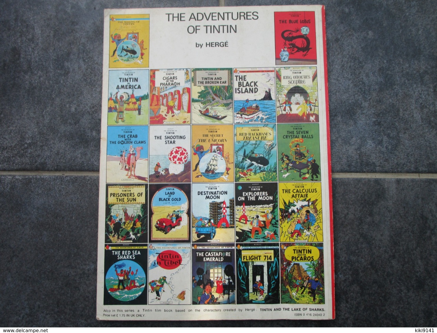 THE BLACK ISLAND - The Aventures Of Tintin - BD Britanniques