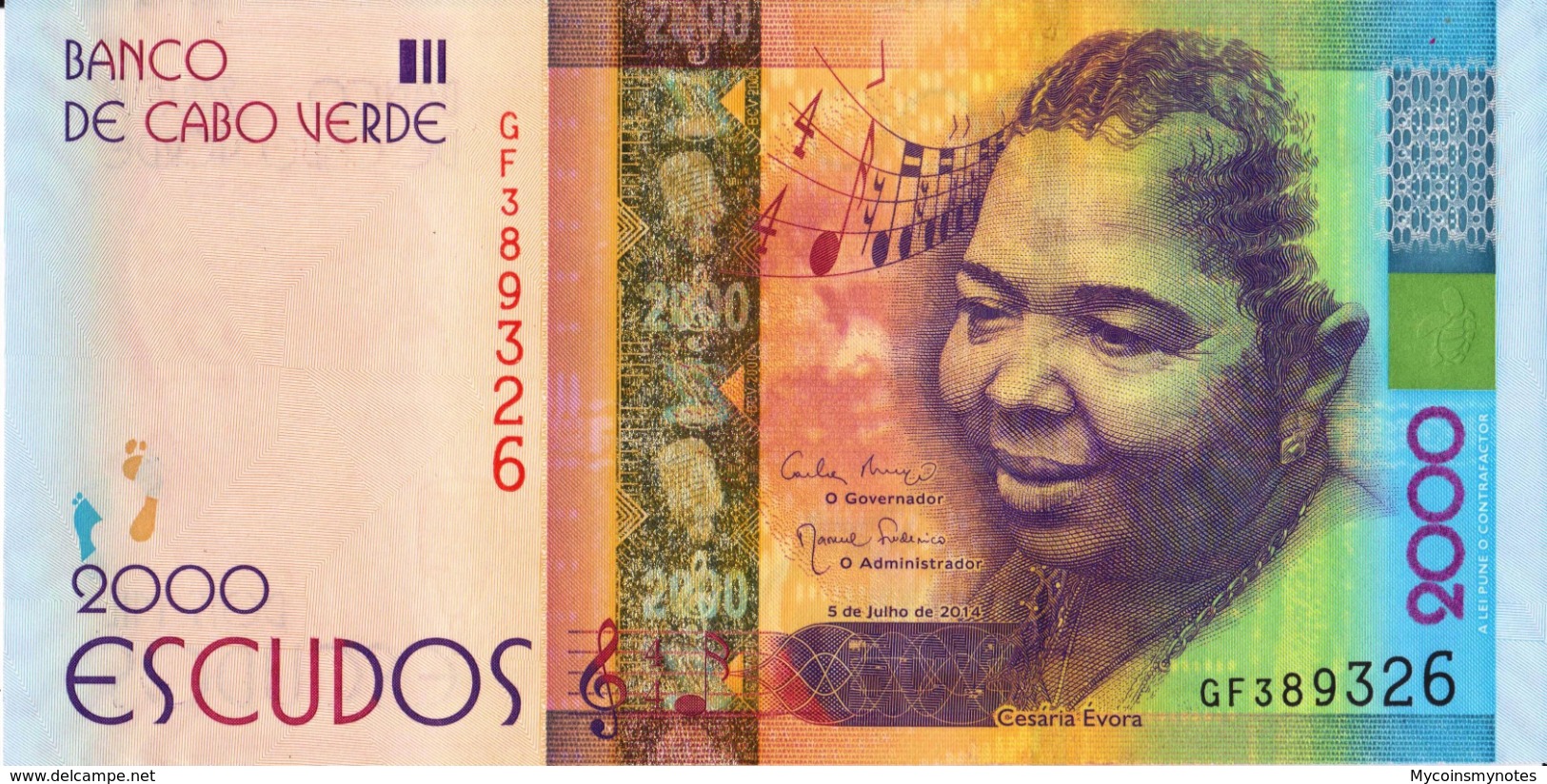 CAPE VERDE 2000 Escudos From 2014, P74, UNC - Cape Verde