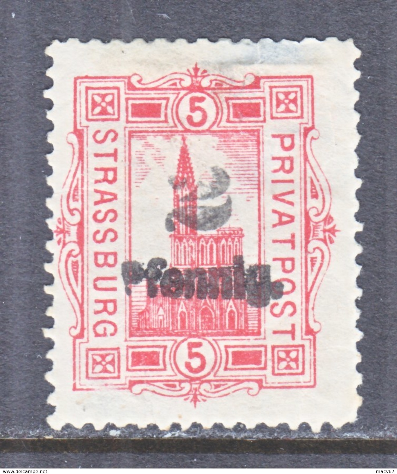 GERMANY  PRIVATE POST  STRAUSBURG Mi  38   * - Private & Local Mails