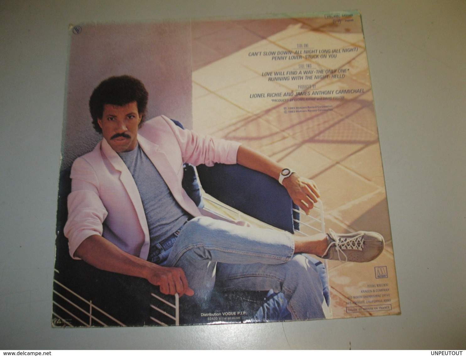 VINYLE LIONEL RICHIE "CAN'T SLOW DOWN" 33 T MOTOWN (1983) - Andere & Zonder Classificatie