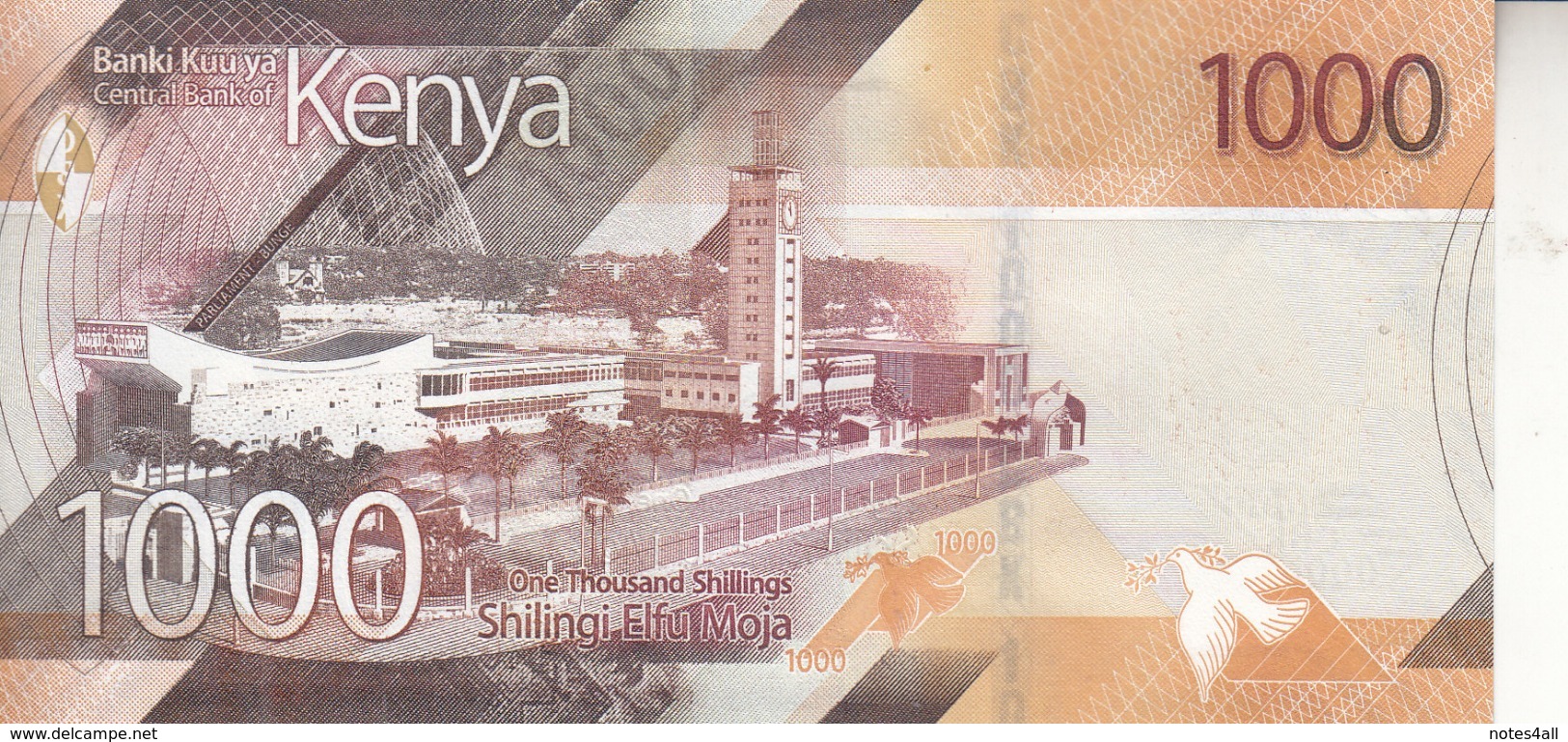 KENYA 50 100 200 500 1000 SHILLINGS 2019 P- NEW UNC FULL SET */*