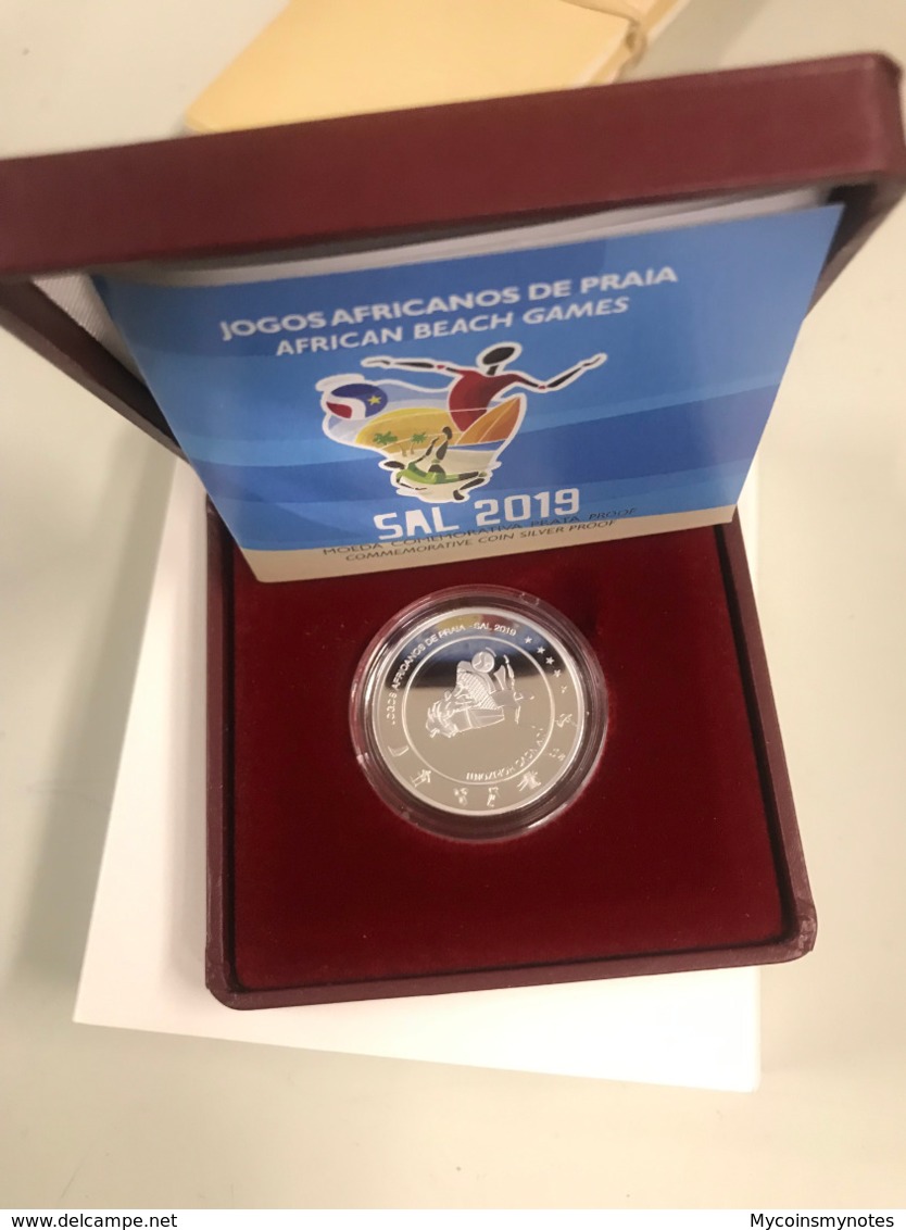 Cape Verde, 200 Escudos, 2019 Comm. Of 1st African Beach Games, Silver Proof - Cape Verde