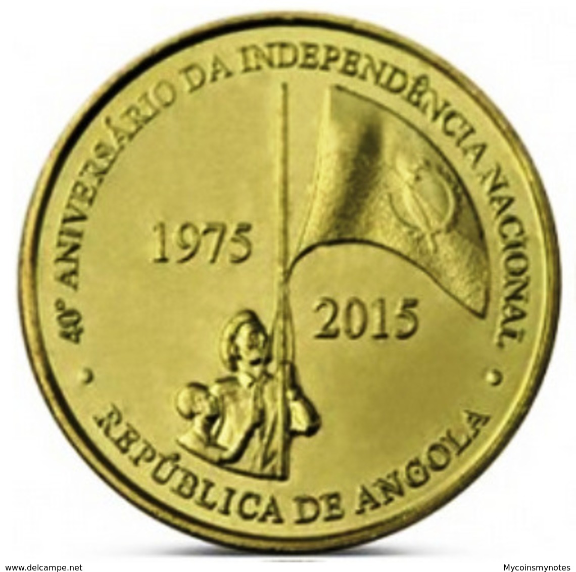 Angola, 100 Kwanzas, 2015, Commemorative Of 40 Years Independence, KM# 113, UNC - Angola