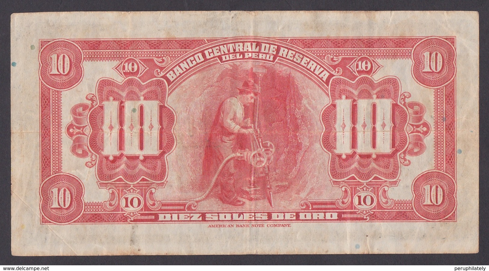 PERU 10 SOLES , 1941 - Perù