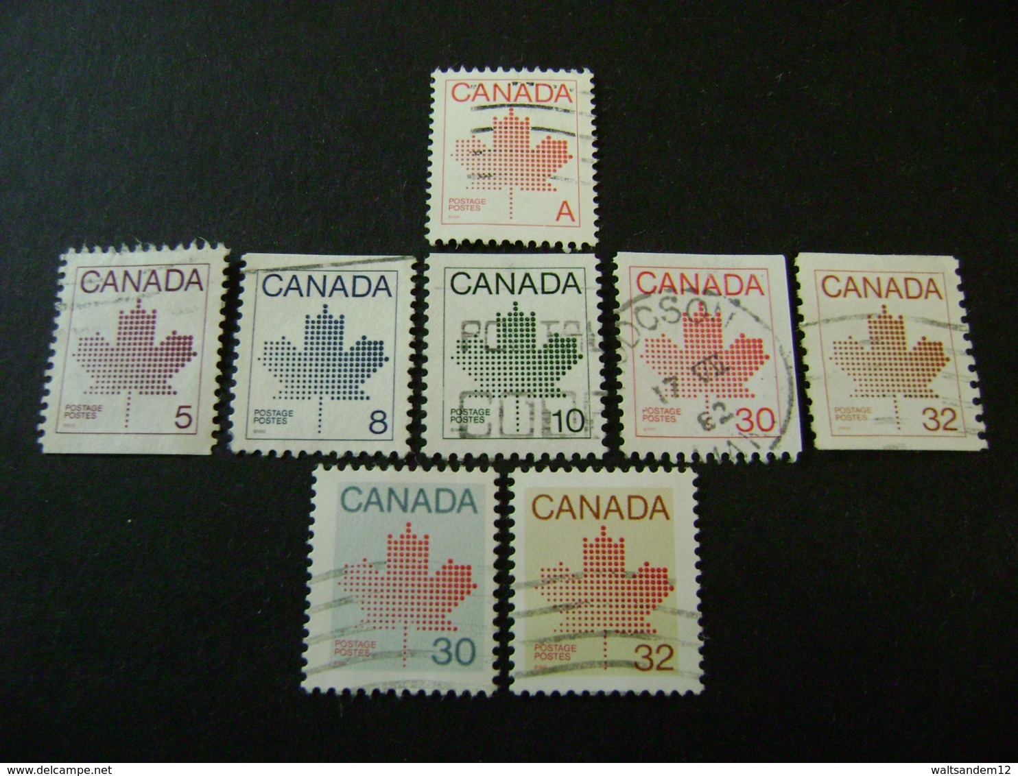 Canada 1981-1982 Maple Leaf Definitives (between SG 1030 And 1036b) - Used - Used Stamps