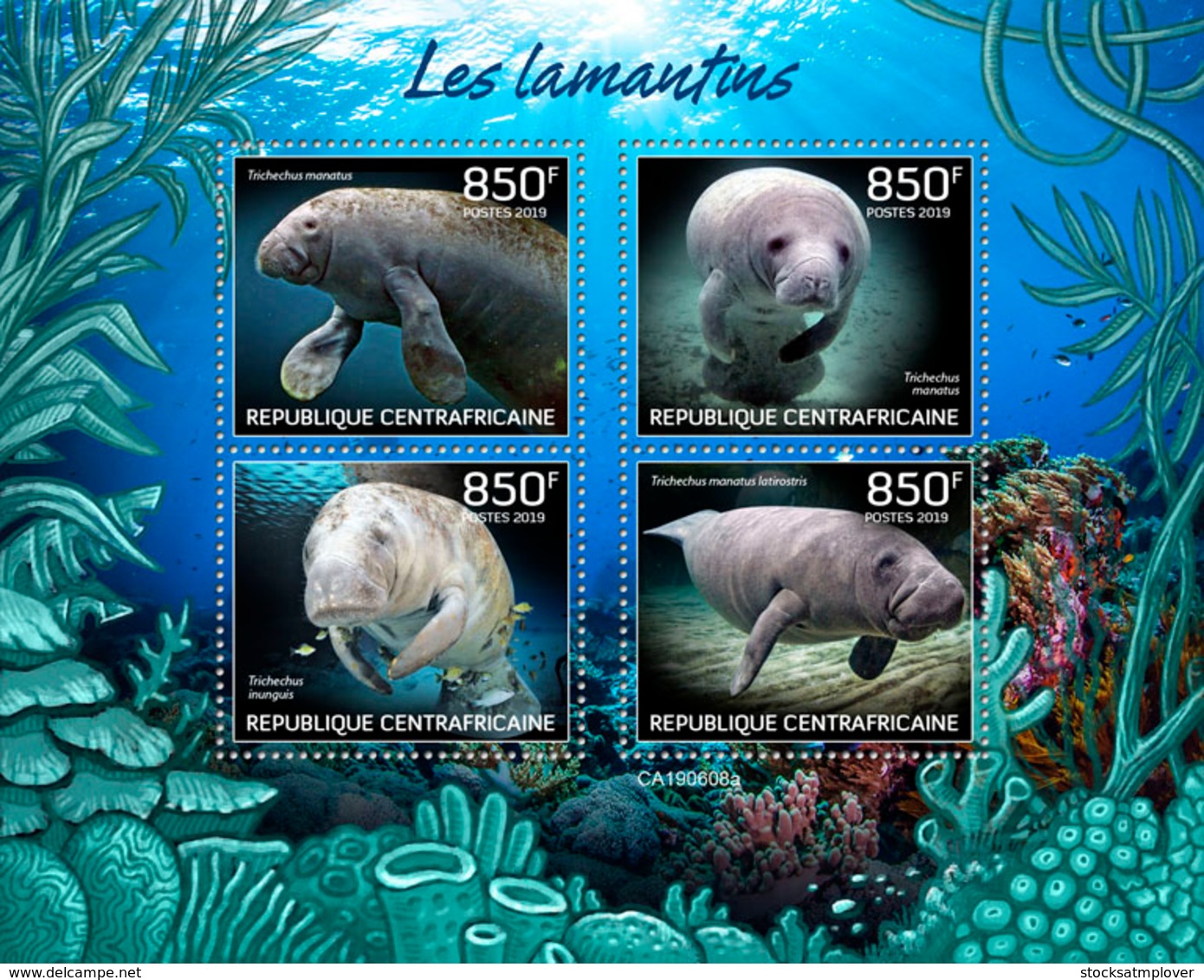 Central Africa  2019  Fauna Manatees S201909 - Central African Republic