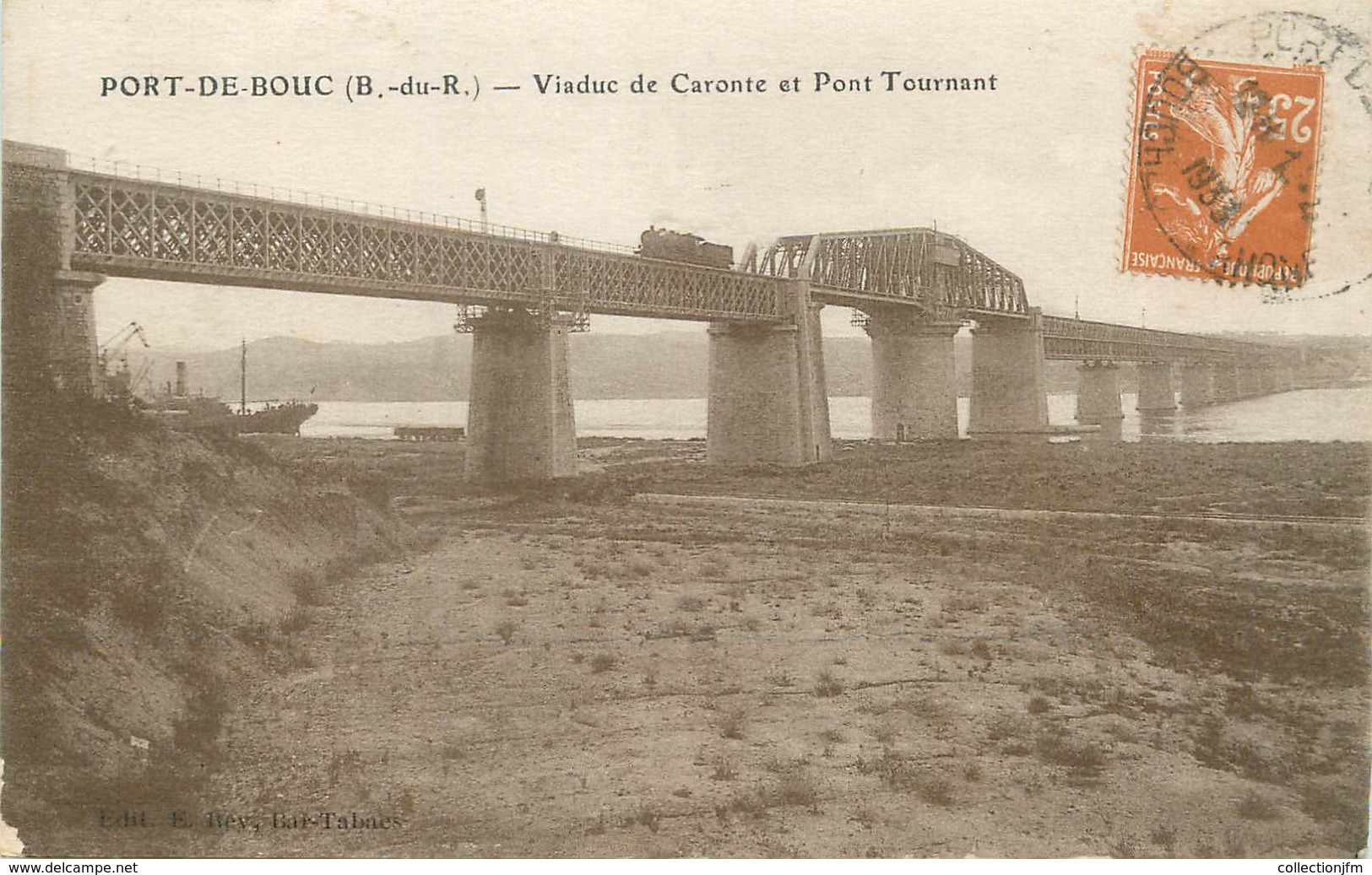 / CPA FRANCE 13 "Port De Bouc, Viaduc De Caronte Et Pont Tournant" - Autres & Non Classés