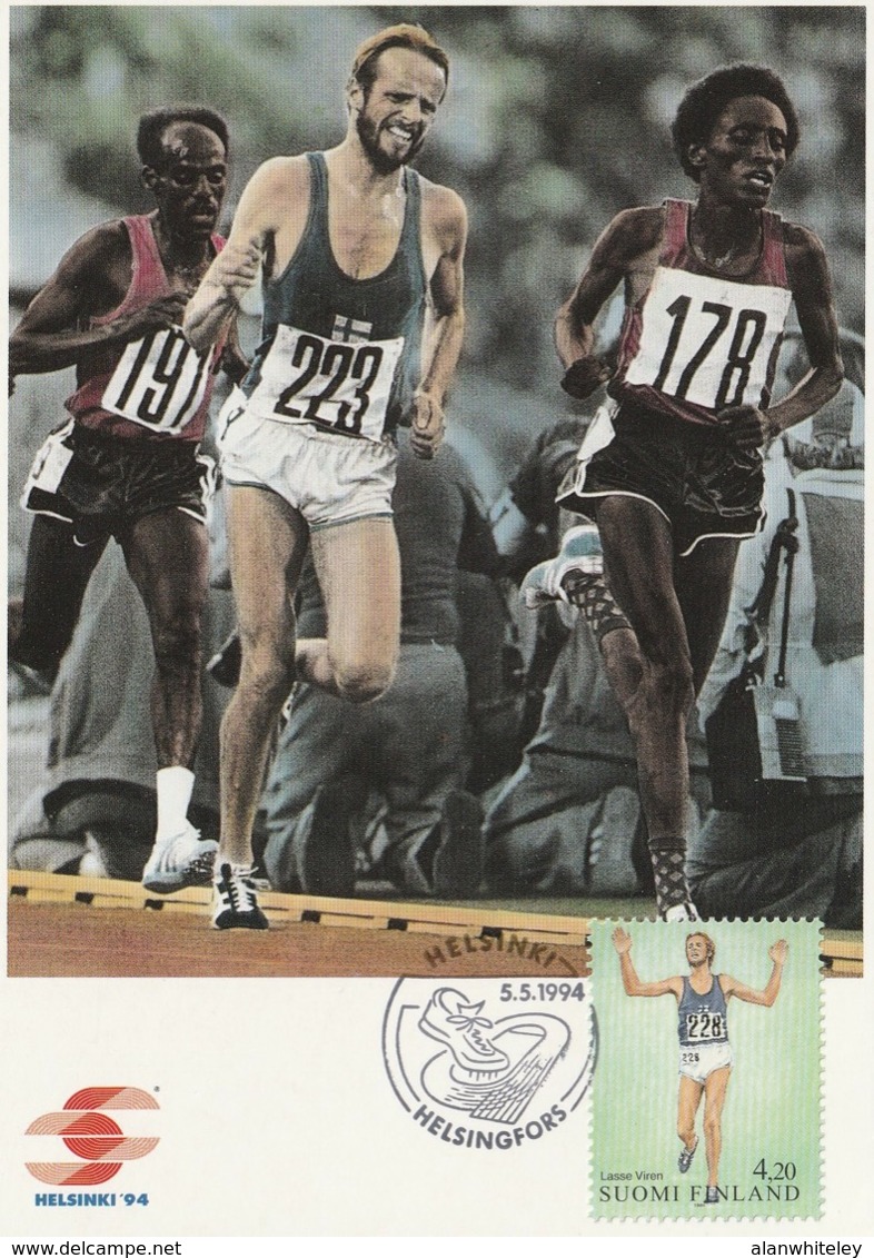 FINLAND 1994 FINLANDIA 95: European Athletics Championships: Set Of 4 Maximum Cards CANCELLED - Maximum Cards & Covers